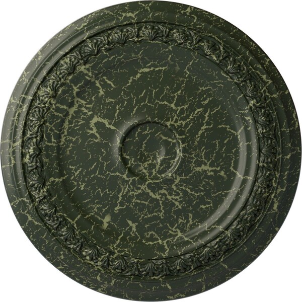 Ekena Millwork Carlsbad Ceiling Medallion (Fits Canopies up to 5 1/2"), 31 1/8"OD x 1 1/2"P, Painted Turtle Crackle CM31CAPTC - main